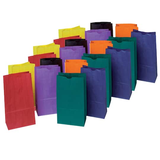 Pacon&#xAE; Rainbow&#xAE; Colorful Kraft Bags, 3 Packs of 28